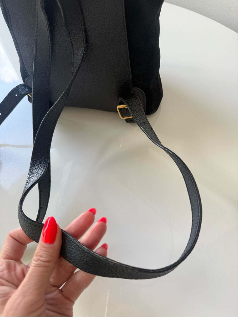 Gucci Mini Bamboo Suede Backpack - Picture 5 of 12